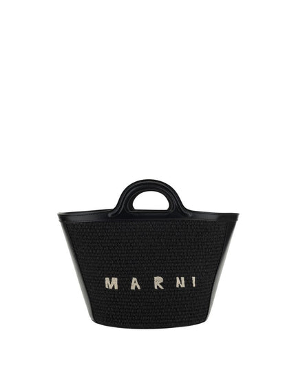 Marni Black Cotton Shoulder Bag