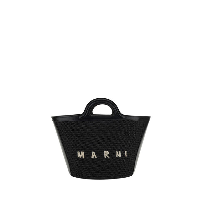 Marni Black Cotton Shoulder Bag