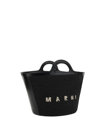 Marni Black Cotton Shoulder Bag