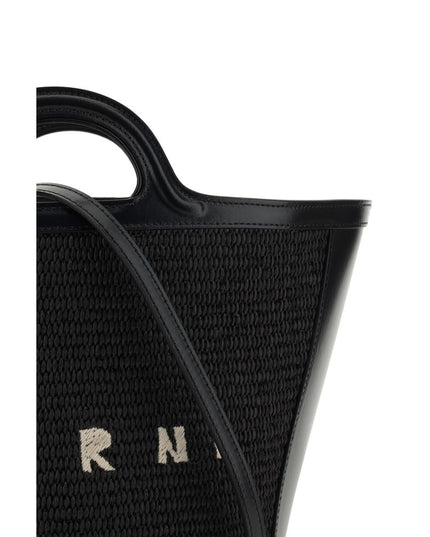 Marni Black Cotton Shoulder Bag