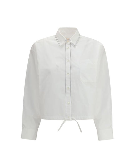 Marni White Cotton Shortsleeve Shirt