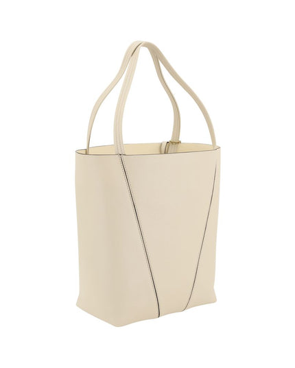 Chloé Cream Calf Leather Bos Taurus Shoulder Bag