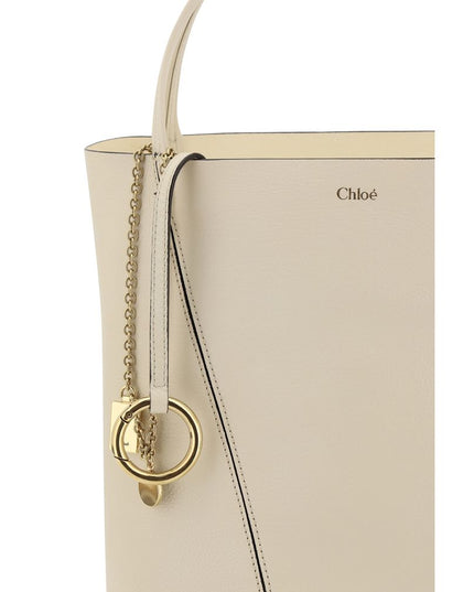 Chloé Cream Calf Leather Bos Taurus Shoulder Bag