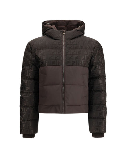 Fendi Brown Cotton Shell Jacket