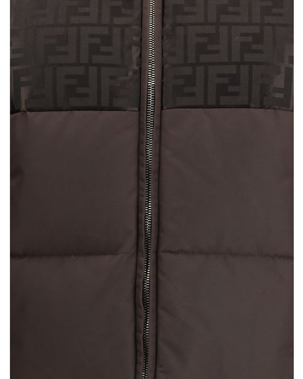 Fendi Brown Cotton Shell Jacket