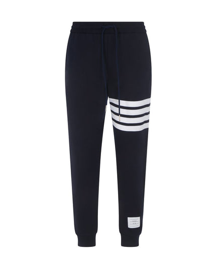 Thom Browne Blue Cotton Joggers (Workout Pants)