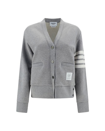 Thom Browne Gray Cotton Cardigan