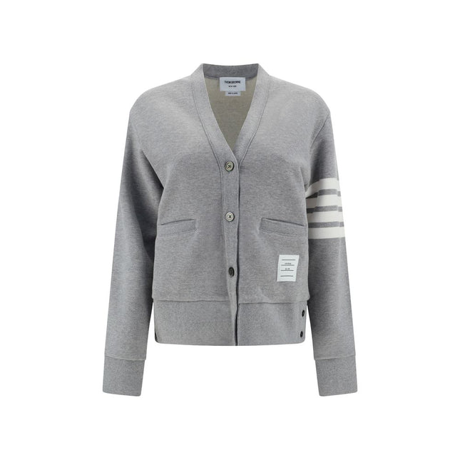 Thom Browne Gray Cotton Cardigan