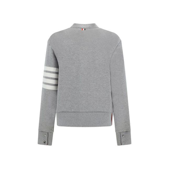 Thom Browne Gray Cotton Cardigan