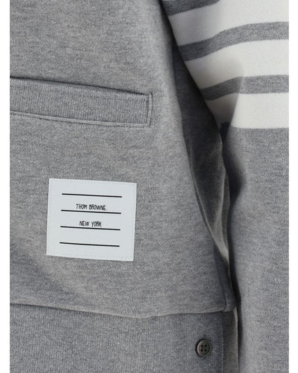 Thom Browne Gray Cotton Cardigan