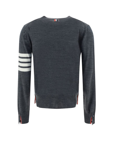 Thom Browne Gray Merino Wool Polo Shirt