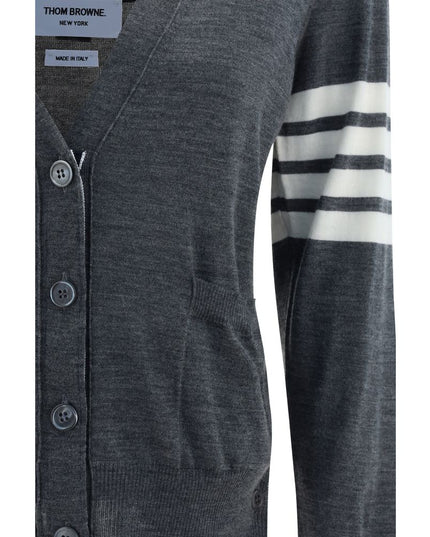 Thom Browne Gray Merino Wool Polo Shirt