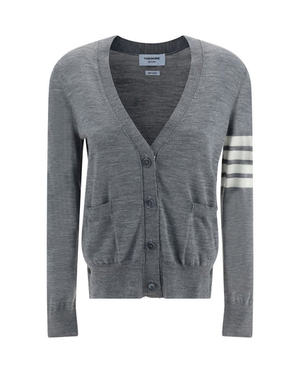 Thom Browne Gray Merino Wool Polo Shirt