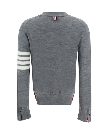 Thom Browne Gray Merino Wool Polo Shirt