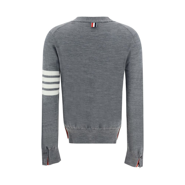 Thom Browne Gray Merino Wool Polo Shirt