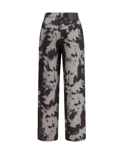 Fendi Black Cotton Straight-Leg Jeans