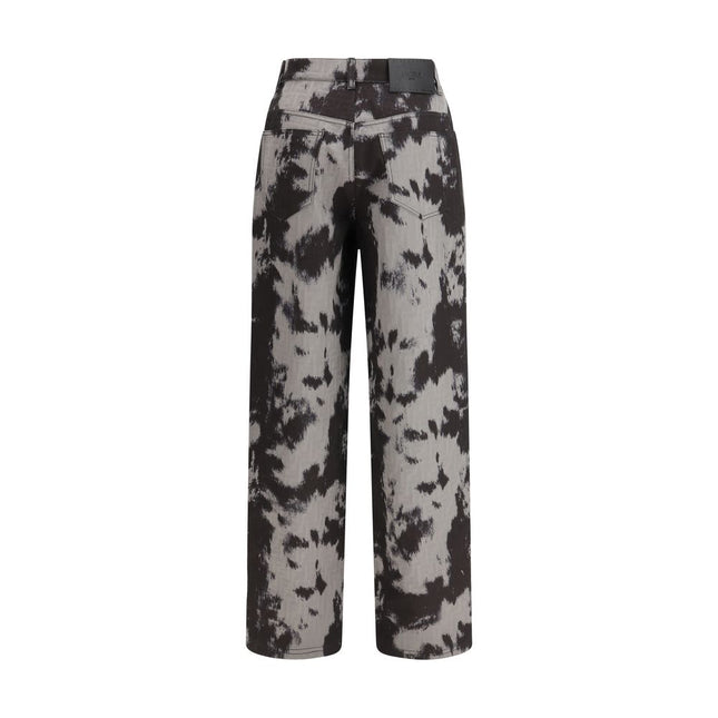 Fendi Black Cotton Straight-Leg Jeans