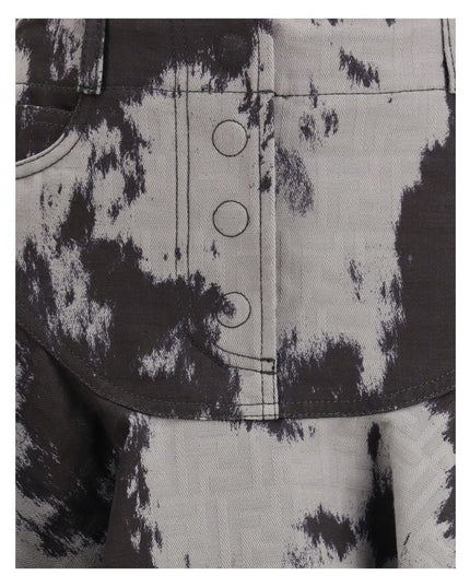 Fendi Black Cotton Mini Skirt