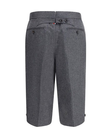 Thom Browne Gray Wool Bermuda Shorts