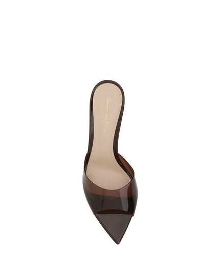 Gianvito Rossi Brown Polyurethane Stiletto Heel Sandals