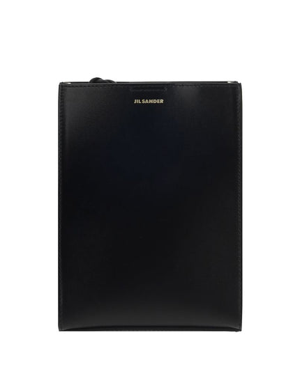 Jil Sander Black Calf Leather Bos Taurus Shoulder Bag