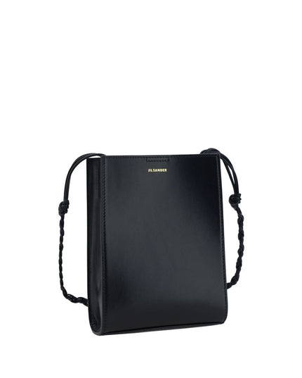 Jil Sander Black Calf Leather Bos Taurus Shoulder Bag