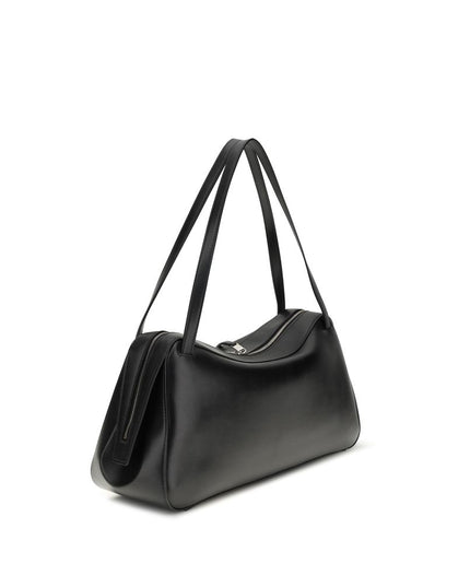 Jil Sander Black Calf Leather Bos Taurus Shoulder Bag