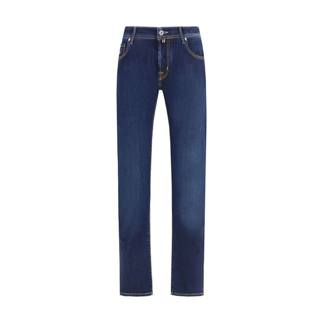 Jacob Cohen Blue Cotton Slim Fit Jeans