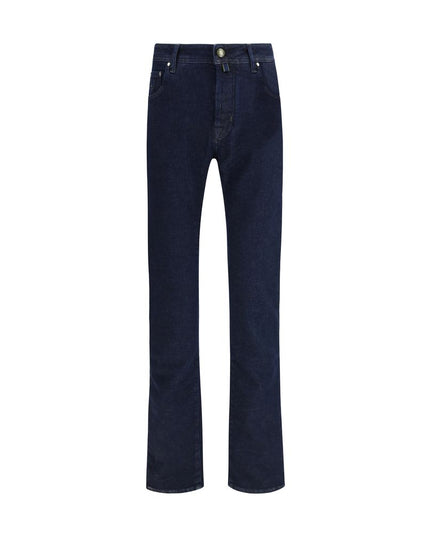 Jacob Cohen Blue Cotton Slim Fit Jeans