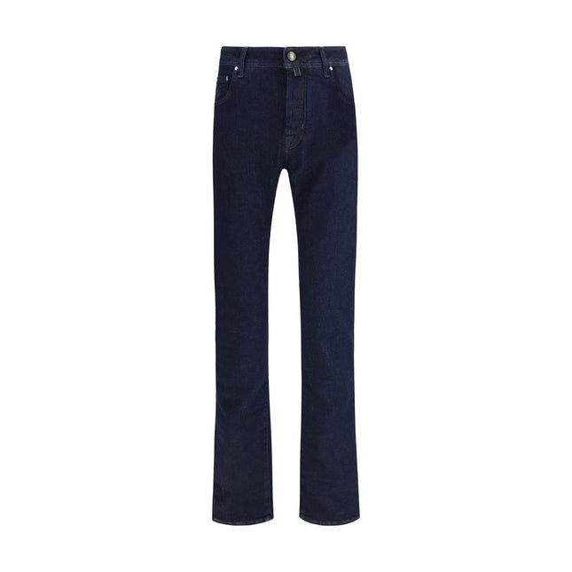 Jacob Cohen Blue Cotton Slim Fit Jeans