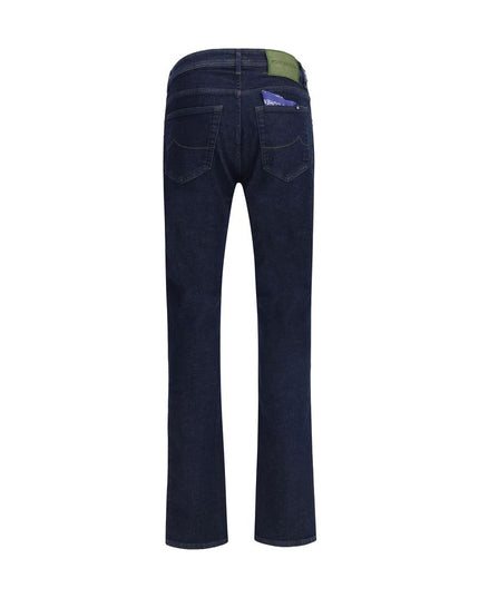 Jacob Cohen Blue Cotton Slim Fit Jeans