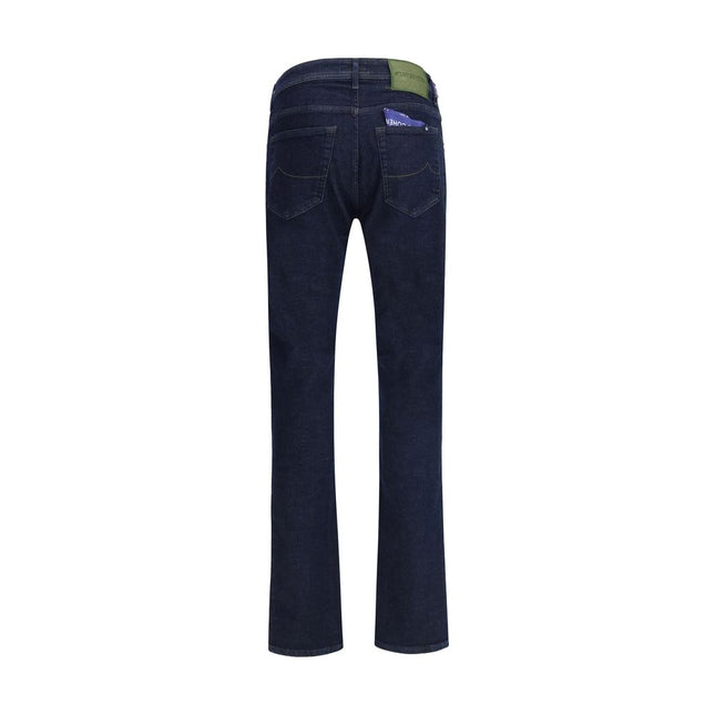 Jacob Cohen Blue Cotton Slim Fit Jeans