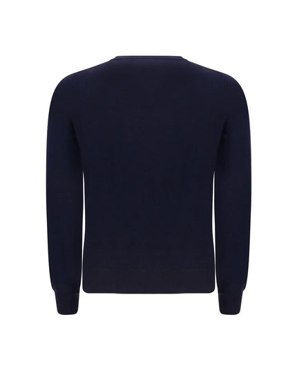 Brunello Cucinelli Blue Fleece Wool Sweatshirt