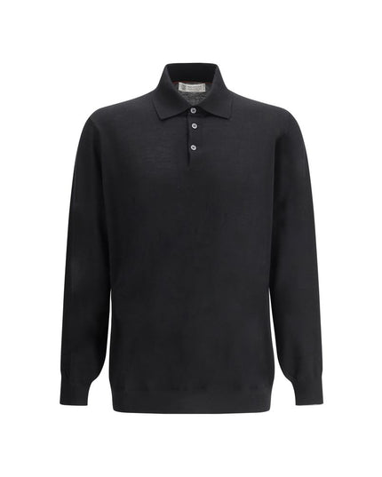 Brunello Cucinelli Black Cashmere Dress Shirt