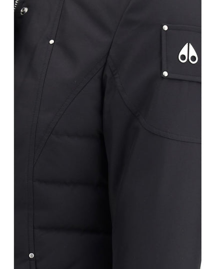 Moose Knuckles Black Recycled Polyester Parka