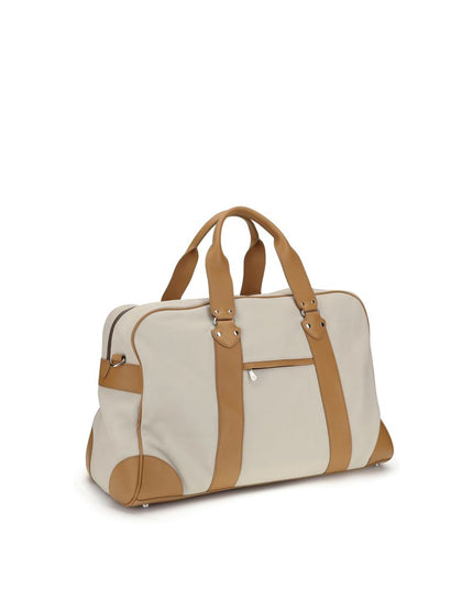 Brunello Cucinelli Beige Calf Leather Bos Taurus Luggage And Travel