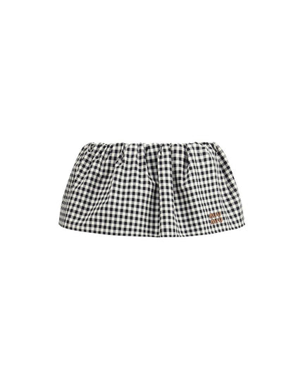 Miu Miu Multicolor Cotton Mini Skirt