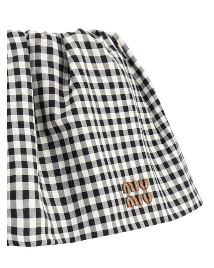 Miu Miu Multicolor Cotton Mini Skirt