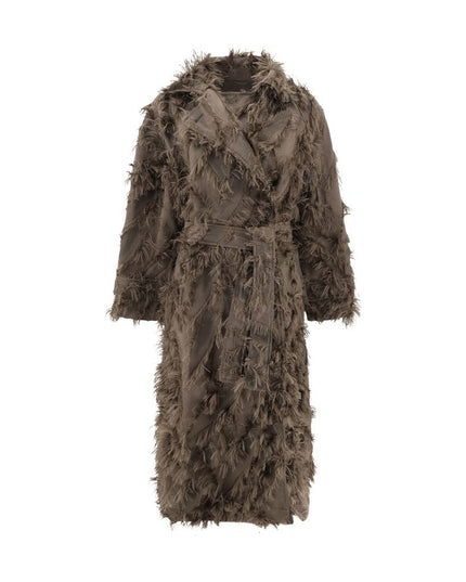 Brunello Cucinelli Brown Polyester Coat