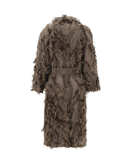 Brunello Cucinelli Brown Polyester Coat