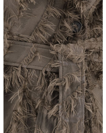 Brunello Cucinelli Brown Polyester Coat