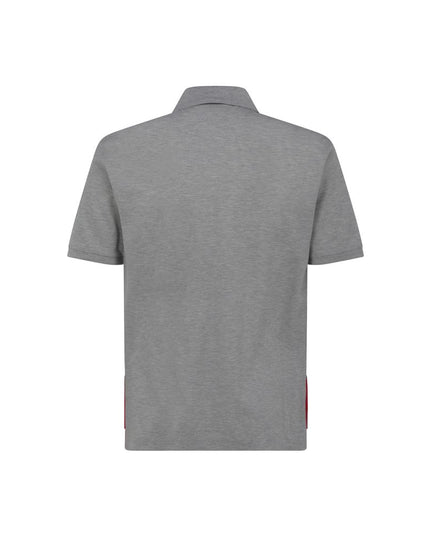 Thom Browne Gray Cotton Polo Shirt