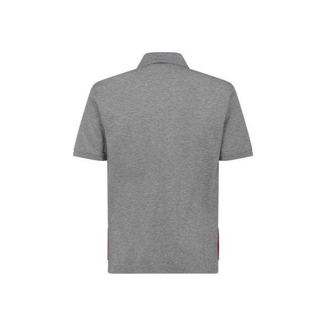 Thom Browne Gray Cotton Polo Shirt