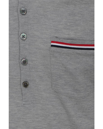 Thom Browne Gray Cotton Polo Shirt