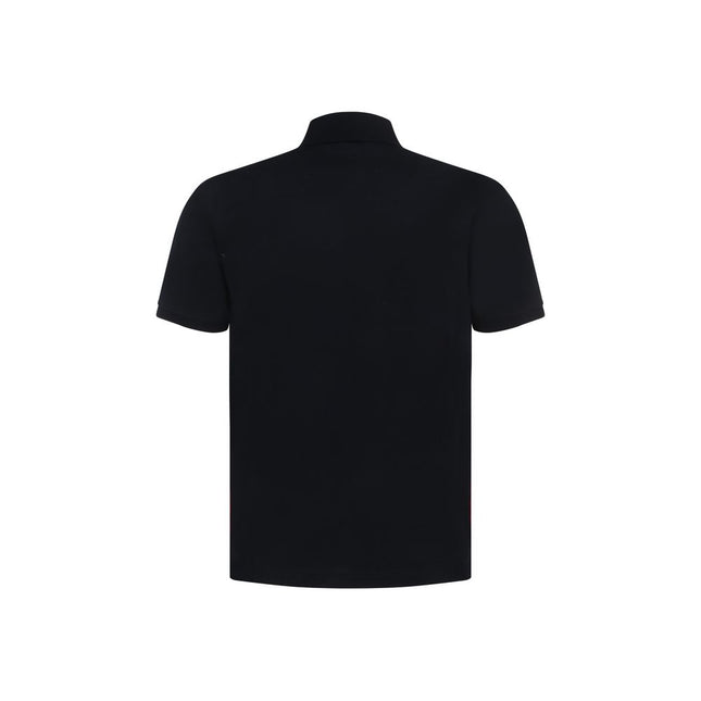 Thom Browne Blue Cotton Polo Shirt