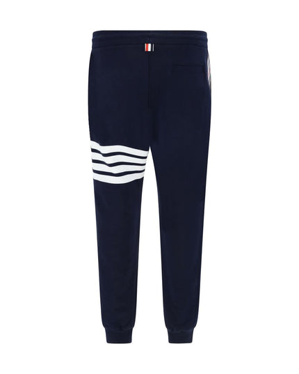 Thom Browne Blue Cotton Casual Pants