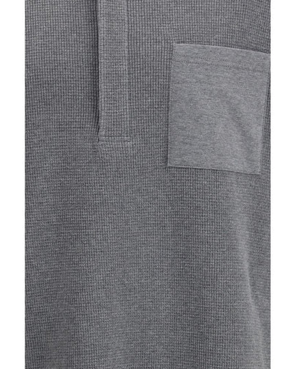 Thom Browne Gray Cotton Polo Shirt