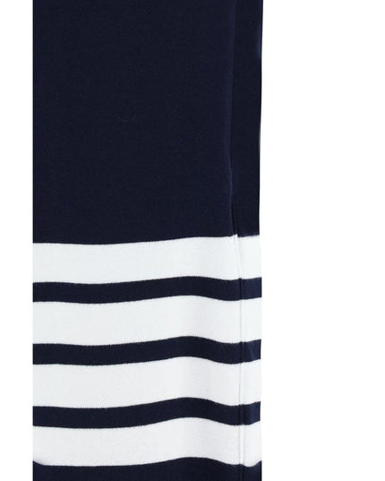 Thom Browne Blue Cotton Casual Pants