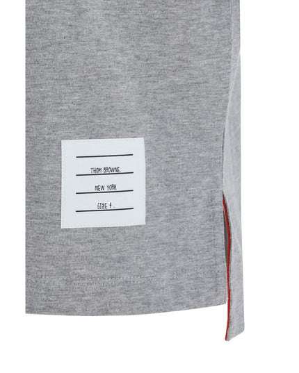 Thom Browne Gray Cotton T-Shirt