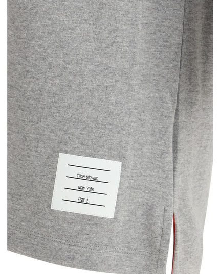 Thom Browne Gray Cotton T-Shirt